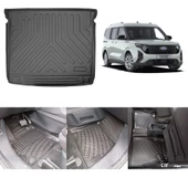 Rizline Ford  Courier 2024 ve Sonrası 3D Havuzlu Paspas ve 3D Bagaj Havuzu Set thumbnail 1