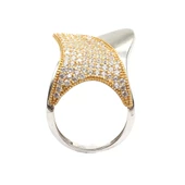 925 Ayar Gümüş Dil Model Yüzük thumbnail 3