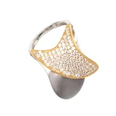 925 Ayar Gümüş Dil Model Yüzük thumbnail 7