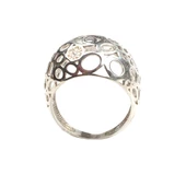 925 Ayar Gümüş Ajurlu Taşlı Model Yüzük thumbnail 6