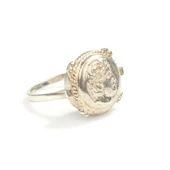 925 Ayar Gümüş Sezar Yüzük thumbnail 1