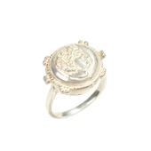 925 Ayar Gümüş Sezar Yüzük thumbnail 2