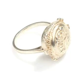 925 Ayar Gümüş Sezar Yüzük thumbnail 4