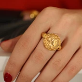 925 Ayar Gümüş Roma Askeri Yüzük thumbnail 7