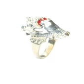 925 Ayar Gümüş Savaşçı Kızılderili Kafası Yüzük thumbnail 4