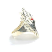 925 Ayar Gümüş Savaşçı Kızılderili Kafası Yüzük thumbnail 1