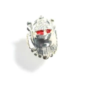 925 Ayar Gümüş Savaşçı Kızılderili Kafası Yüzük thumbnail 2