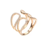 925 Ayar Gümüş Çift Damla Yaprak Tasarım Yüzük thumbnail 8