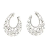 Pırlanta Montür Baget Taş Gümüş Küpe thumbnail 3