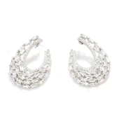 Pırlanta Montür Baget Taş Gümüş Küpe thumbnail 2