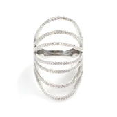 925 Ayar Gümüş Dilimli Model Tasarım Yüzük thumbnail 3