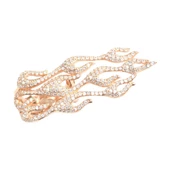 925 Ayar Gümüş Alev Dalgası Tasarım Yüzük thumbnail 9