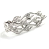 925 Ayar Gümüş Alev Dalgası Tasarım Yüzük thumbnail 12