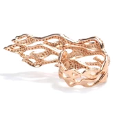 925 Ayar Gümüş Alev Dalgası Tasarım Yüzük thumbnail 5