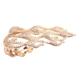 925 Ayar Gümüş Alev Dalgası Tasarım Yüzük thumbnail 7