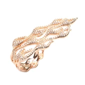 925 Ayar Gümüş Alev Dalgası Tasarım Yüzük thumbnail 6