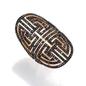 925 Ayar Gümüş Labirent Motifli Yüzük thumbnail 7