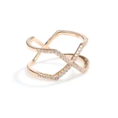 925 Ayar Gümüş Beyaz Renkli Beyaz Zirkon Taşlı Tasarım Yüzük thumbnail 3