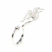 925 Ayar Gümüş Kuğunun Dansı Tasarım Yüzük thumbnail 4