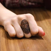 925 Ayar Gümüş Labirent Motifli Yüzük thumbnail 1