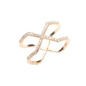 925 Ayar Gümüş Beyaz Renkli Beyaz Zirkon Taşlı Tasarım Yüzük thumbnail 2