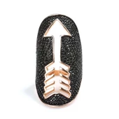 925 Ayar Gümüş Mızrak Motifli Yüzük thumbnail 3