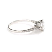 925 Ayar Gümüş 0,70 ct Görünümlü Tektaş Yüzük thumbnail 6