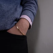 Altın Kaplama Erkek Bileklik EBLK-512 thumbnail 2