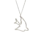 925 Ayar Gümüş Taşlı Martı Kolye thumbnail 6