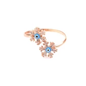 925 Ayar Gümüş Zirkon Taşlı Kar Tanesi Yüzük thumbnail 2