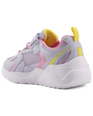 U.s. Polo Assn. Akita Jr 4Fx Çocuk (31-35) Lila-Pembe-Sarı Koşu&Antrenman Ayakkabı - 3