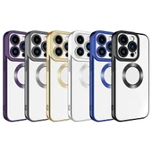 iPhone 15 Pro Uyumlu Kılıf Kamera Korumalı Logo Gösteren Omega Kapak - 2