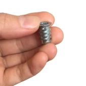 Metal Düz Dişli Dübel Ahşap Dübeli M6 8x16 Diş Çinko Mobilya Bağlantı Ünite Birleştirme (50 ADET) thumbnail 2