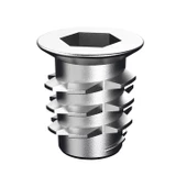 Metal Euro Dişli Dübel Ahşap Dübeli M6 8x13 Diş Çinko Mobilya Bağlantı Ünite Birleştirme (25 ADET) - 6