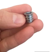 Metal Euro Dişli Dübel Ahşap Dübeli M6 8x13 Diş Çinko Mobilya Bağlantı Ünite Birleştirme (25 ADET) - 2