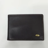 Siyah-Taba-Kahve-Kırmızı Renkte Arkası Kart Bölmeli Dikey Model Hakiki Deri Kartlık - 1