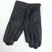 Erkek Deri Bileği Kemerli Eldiven Polarlı - 11