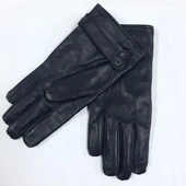 Erkek Deri Bileği Kemerli Eldiven Polarlı - 4