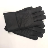 Siyah Komple Koyun Kürklü Bayan Eldiven thumbnail 3