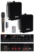 Lastvoice Black Large Plus Paket-1 Hoparlör ve Anfi Anons Ses Sistemi Seti - 1