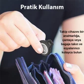 Polham Apple Lisanslı Akıllı Takip, Kayıp Cihazı Air Tag Kedi Köpek Araç Bavul Kayıp Bulma Cihazı - 3