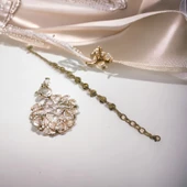 Toplu Bileklik Altın Rengi Görünümlü, Boy Ayarlı Paslanmaz Çelik thumbnail 4