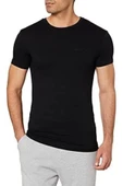 Lotto Erkek Siyah T-Shirt - Soft Tee Pl - R8225 - 1