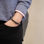 Serpantin Doğal Taş Erkek Bileklik EBLK-471 thumbnail 2