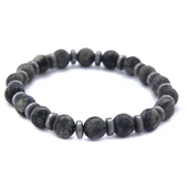 Gri Jasper Doğal Taş Erkek Bilekliği EBLK-485 thumbnail 3