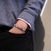 Çakra Doğal Taş Erkek  Bileklik EBLK-486 thumbnail 2