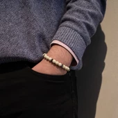 Ay Taşı Doğal Taş Bileklik EBLK-489 thumbnail 2