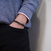 Oniks Doğal Taş Erkek Bileklik EBLK-500 thumbnail 2