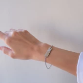 316l Çelik Kelebek Model Unisex Bileklik BLK-1017 thumbnail 3