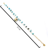 Doğal Taşlı Yaprak Model Halhal HAL-184 - 3